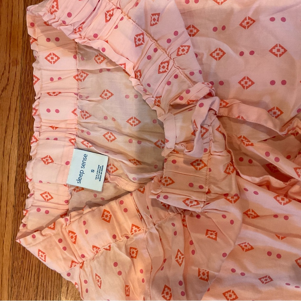 Deep Sense Pink and Orange Pajama Set